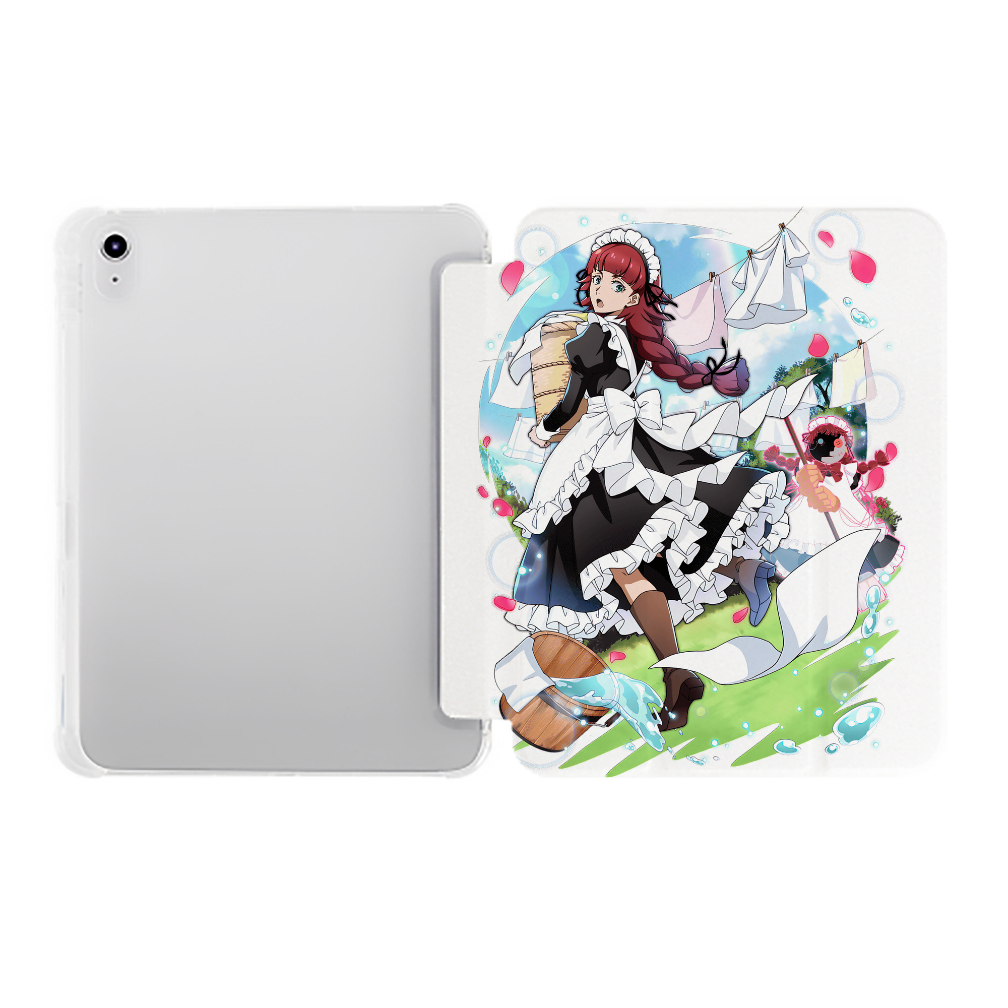 （画像用） 文豪ストレイドッグス Bungo Stray Dogs IPad ケース ペン収納付き 三つ折りスタンド PUレザー×シリコン 対応機種9.5/10.5/10.9インチ